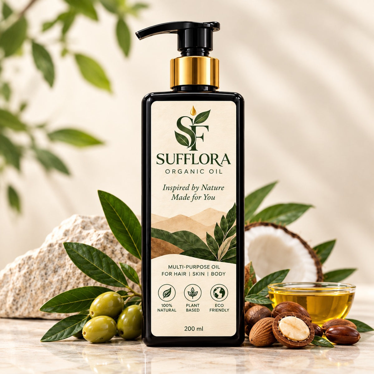 Sufflora Organic Hair Oil – Best Hair Oil in Pakistan